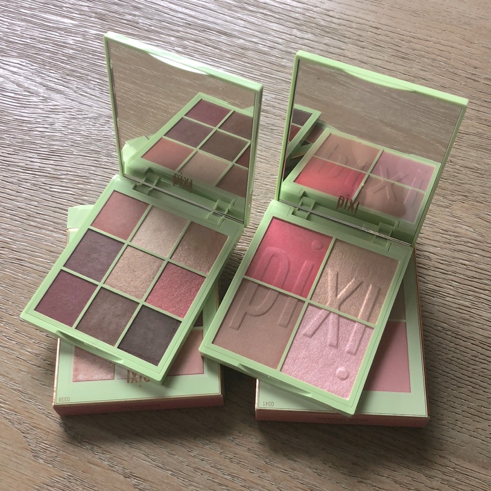 Pixi Set Eye Effects Shadow Palette, Nuance Quartette Blush Quad